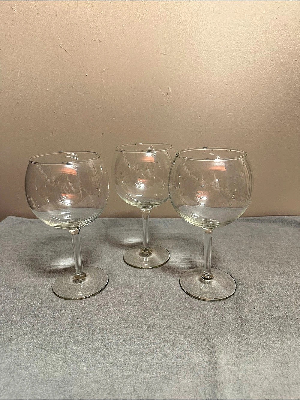 Clear Wine Glasses Set of 3